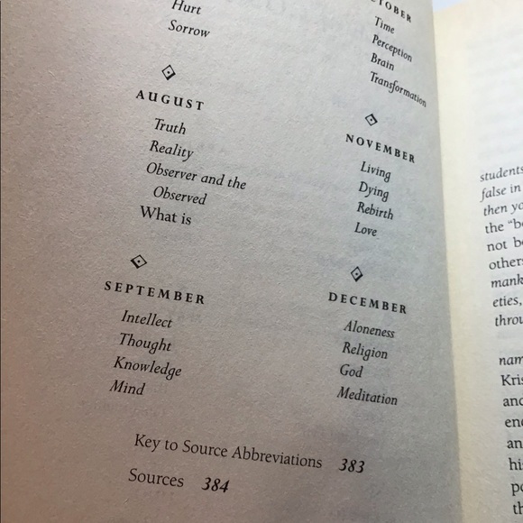The Book of Life Daily Meditations with Krishnamurti 1995 - Picture 11 of 13